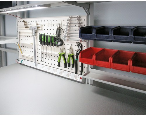 Лоток складской пластиковый 250х150х130